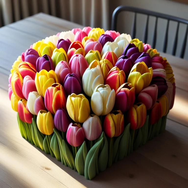 Make A Ship Made Out Of Tulip Petals  Individual, Distinct F...