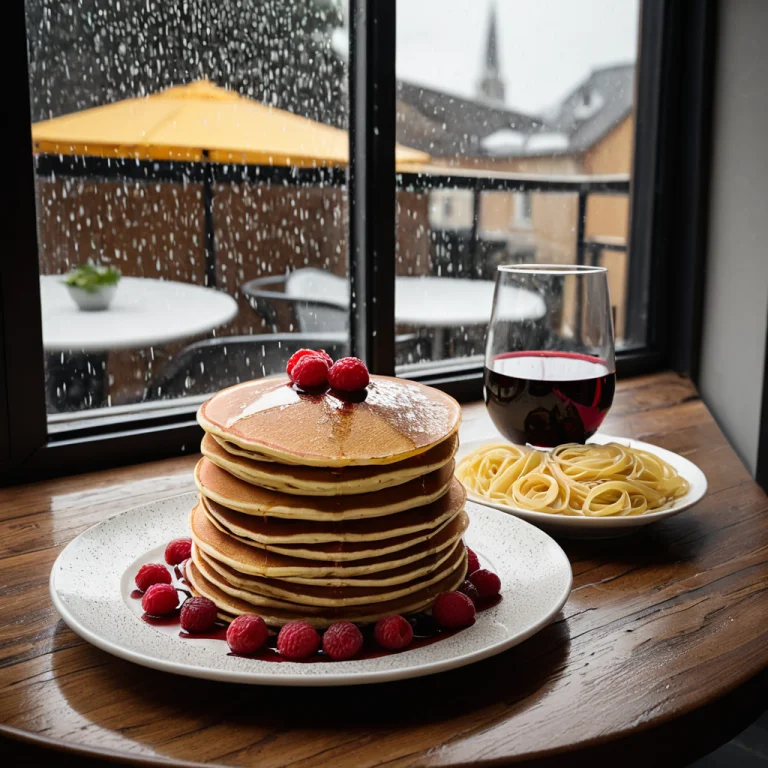 Foodcafewindow3, Product Photography Of A Stack Of Pancakes,...