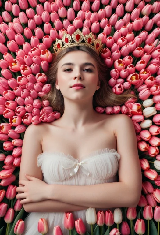 Masterpiece, Top Quality, 1girl, A Nymph, Lying In A Field O...