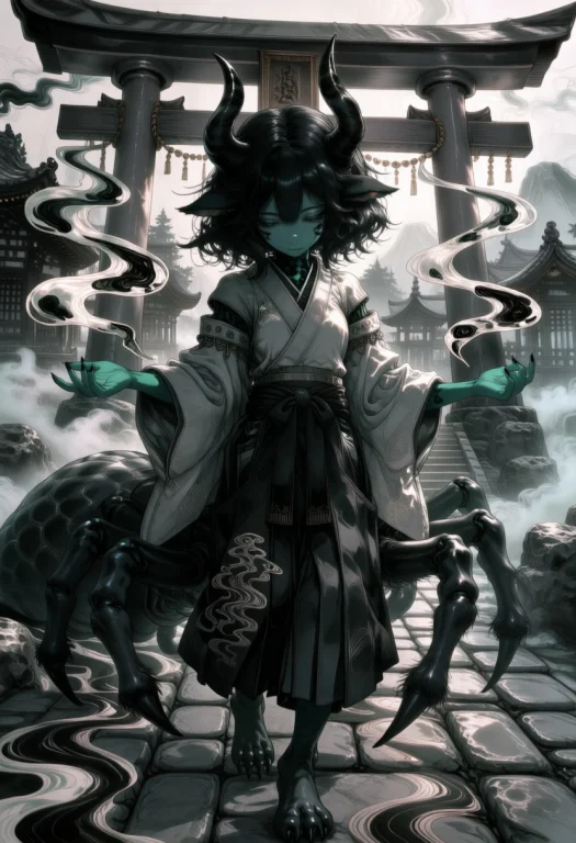 Suminagashi, Smoothanimaboosterm, Anime Artwork , Score9, Sc...