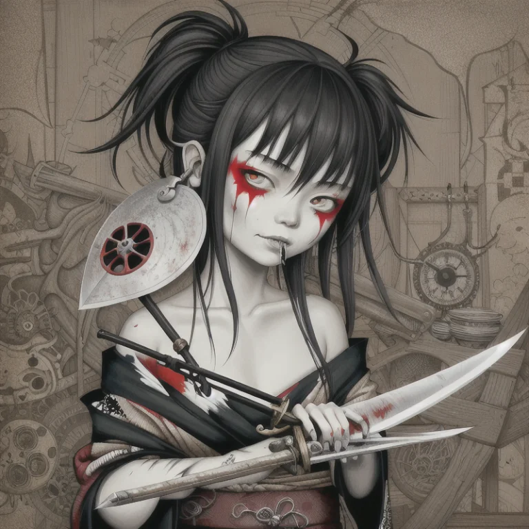 By Gris Grimly, By Jenny Saville, Oil Painting, Vivid Color,...