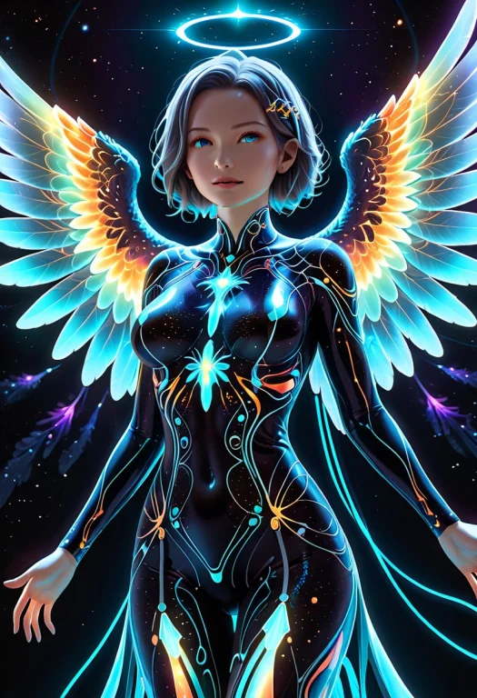 Biolumens, Angel, Female, Bio Lights Female, Female Made Of...