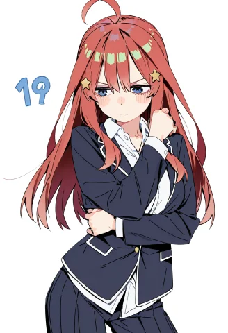 Masterpiece, Best Quality, Score7, Ichizenryuu, Nakanoitsuki... — Stable Diffusion AI Prompt: masterpiece, best quality, score_7, IchizenRyuu, nakano_itsuki, go-toubun_no_han...