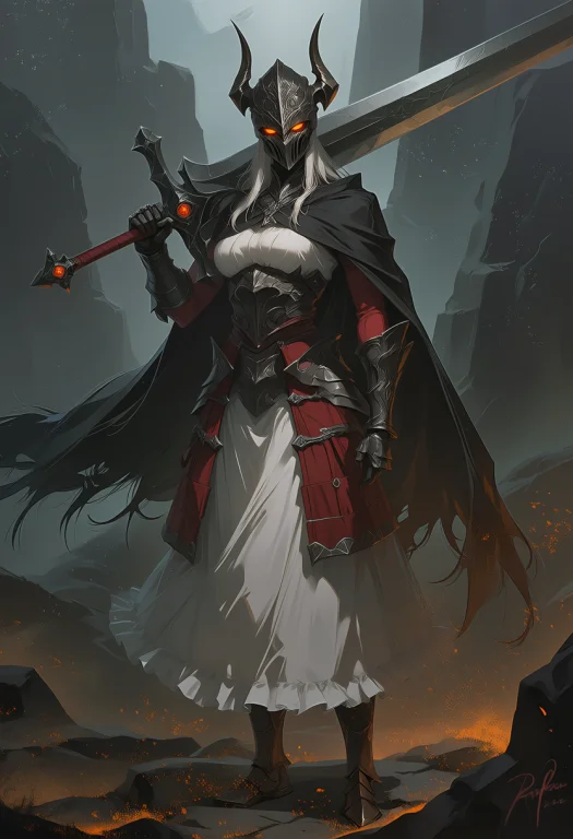 Tsurunj This Is A Digital Fantasy Artwork Depicting A Dark,...