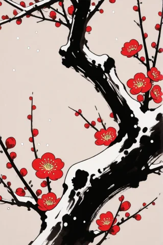 Fcoutline, Flat Color, Outlines, Flatstyle, Monochrome Ink W... — Stable Diffusion AI Prompt: FCOUTLINE, flat color, outlines, flatstyle, monochrome ink wash style, @utagawa...