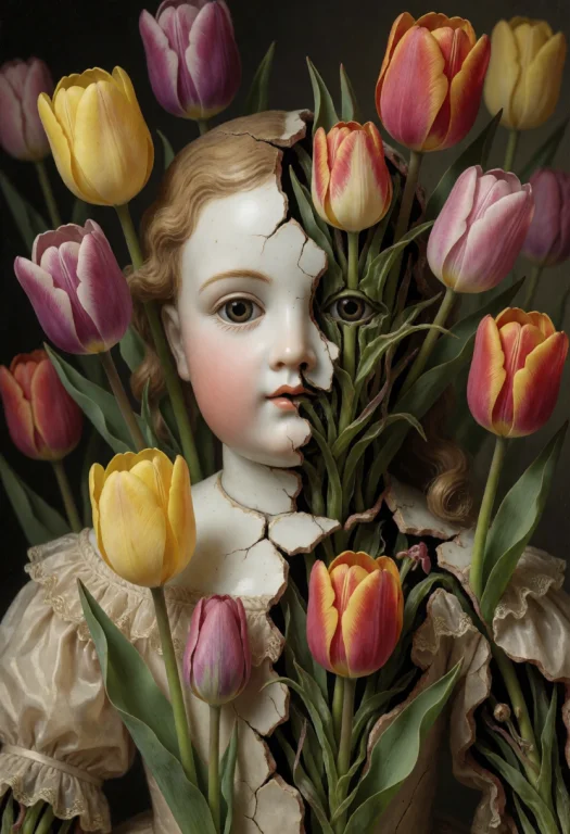 Jaynl-tm,made Of Tulips,tulipmania,geoflora, A Surreal Close...