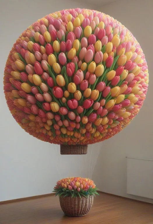 Jaynl-tm, Balloon Made Of Tulips