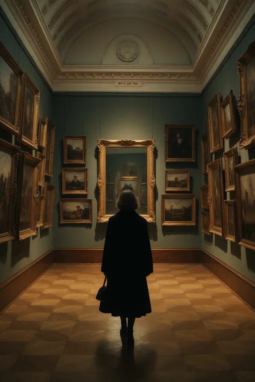 Meta Gallery Portrait, Full-body Rear View Of A 45-year-old...