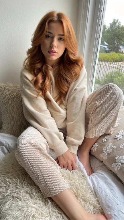 A Realistic Candid Photo Of A Young Gorgeous Latina Woman Wi...