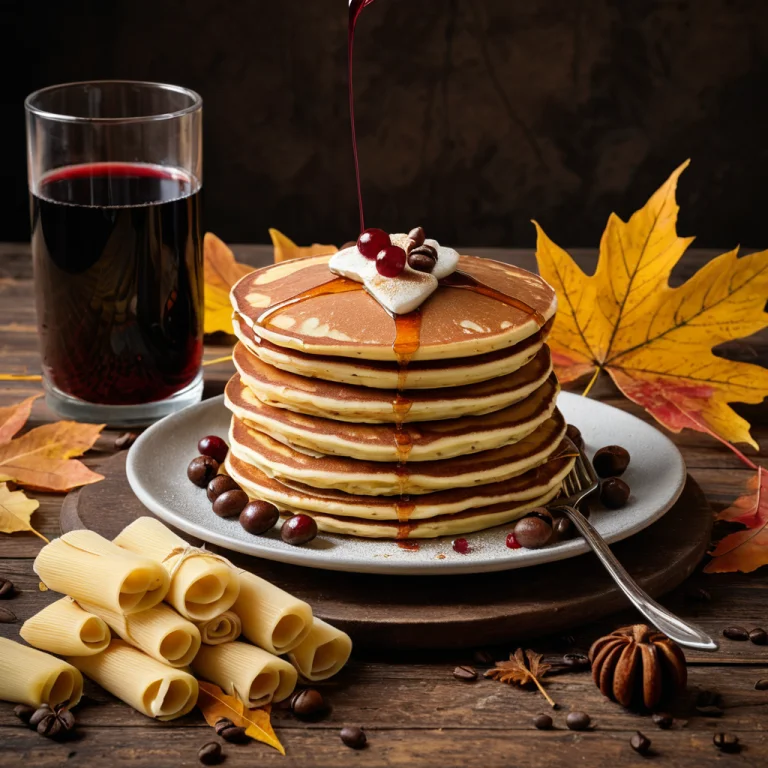 Foodautumnleaves3, Product Photography Of A Stack Of Pancake...