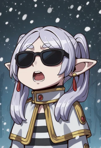 Score7, Score8, Score9, Frieren, Pointy Ears, Elf, Meme, Twi... — Stable Diffusion AI Prompt: score_7, score_8, score_9, frieren, pointy ears, elf, meme, twintails, earrings,...