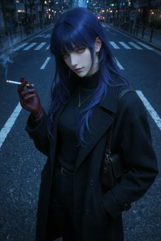 Photograph Of A Confident, Mysterious, Cool And Tall Woman W... — Stable Diffusion AI Prompt: Photograph of a confident, mysterious, cool and tall woman with bright yellow ey...