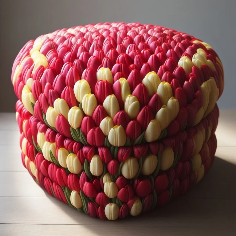 Jaynl-tm, Made Of Tulips,red
