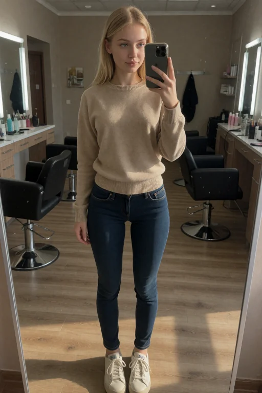 Julia A Full-length Vertical Photo. Photorealistic, Shot Wit...