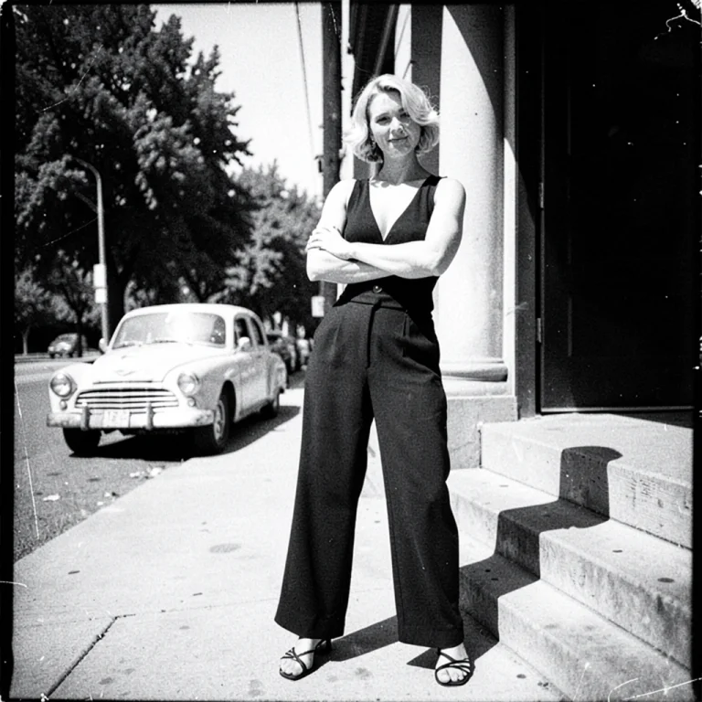 Low Resolution. A High-contrast Black-and-white Photograph T...