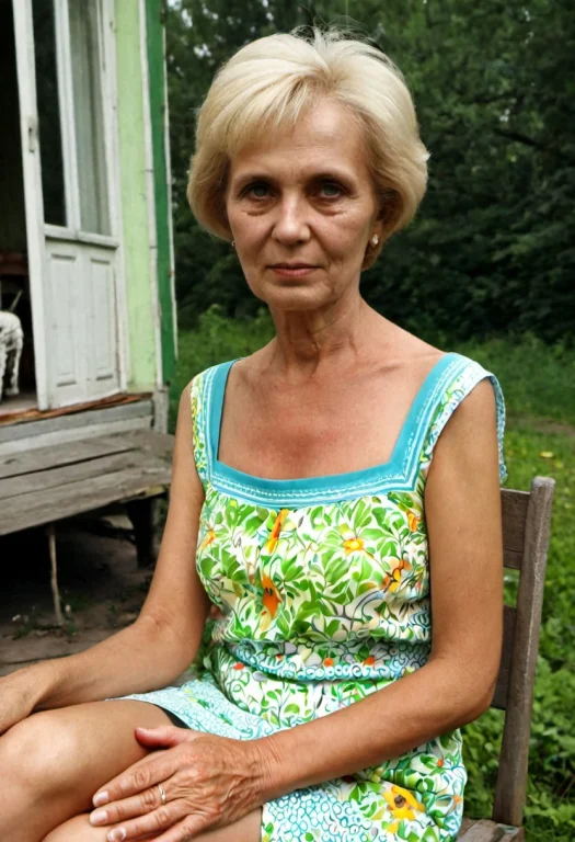 57 Year Old Woman, Narrow Face, Shoulders, Jaw, Cheekbones,...