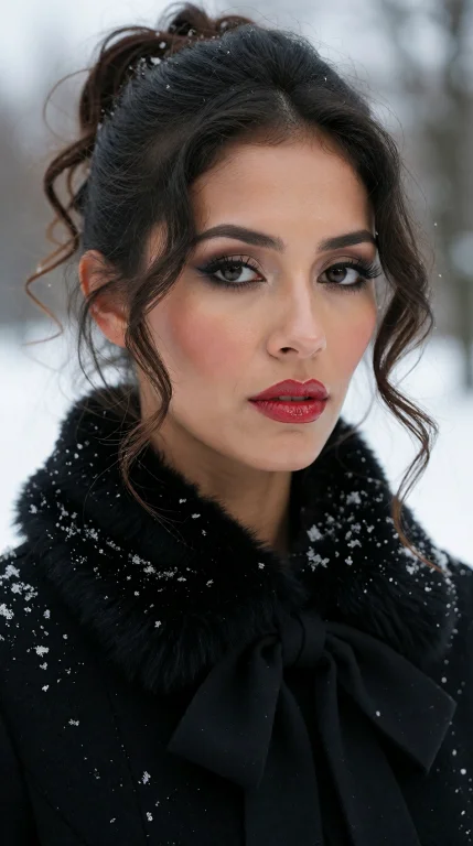 Close-up, Eye-level Shot Slender Oval Face With Defined Chee...