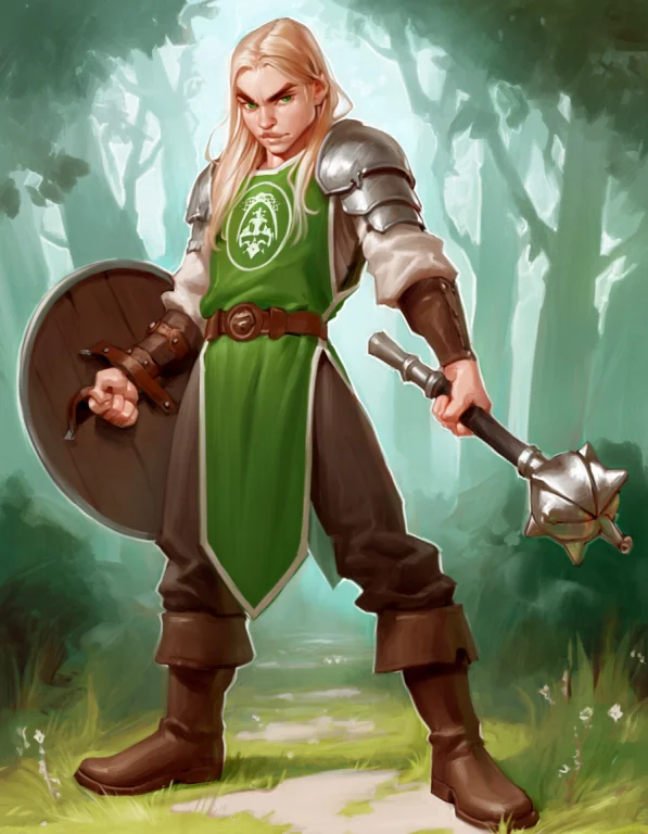 Masterpiece, Best Quality, Score7, 1boy, Blonde Hair, Green...