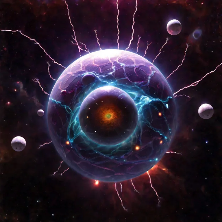 A Gigantic Cosmic Entity Playing Bowling In Deep Space, Hold...