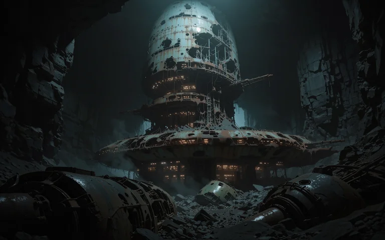 This Is A Digital Futuristic, And Abandoned Sci-fi Setting....