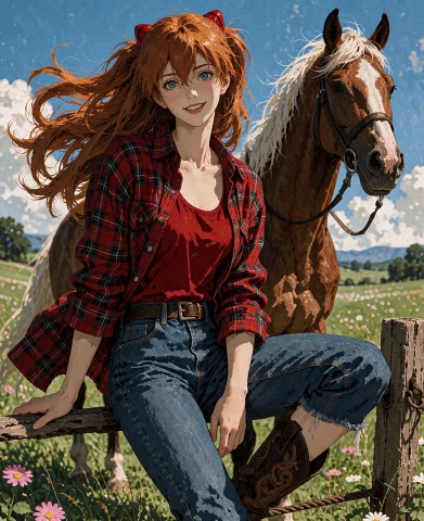 Portrait Of A Stunningly Beautiful Woman 1girl, Asuka Langle... — Stable Diffusion AI Prompt: portrait of a stunningly beautiful woman 1girl, Asuka Langley Soryu \(Evangelion...