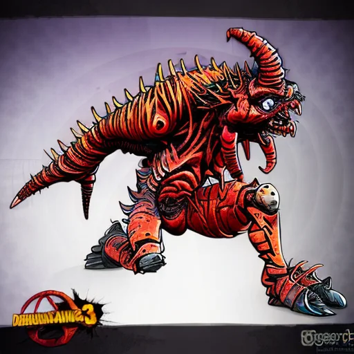 A Horrific Demon Monster Hellish Evil Unholy Worm Terrifying...