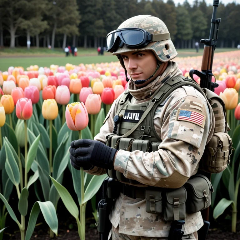 Masterpiece, Best Quality, Jaynl-tm, Made Of Tulips, Mousque...