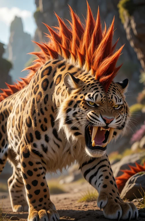 A Hyper-realistic, High-definition Photograph. A Large, Powe...