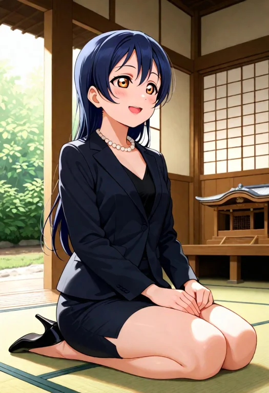 Masterpiece, 1girl, Love Live Sonoda Umi, Black Blouse, Blac...