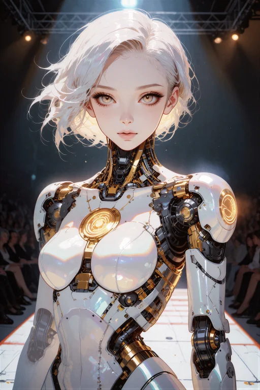 An Anime Style Illustration Of A Female Showcase Android Wit...