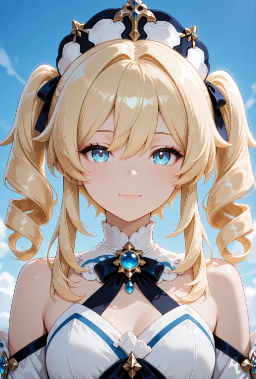 Lumine From Genshin Impact, Appearing As A Human Woman With...