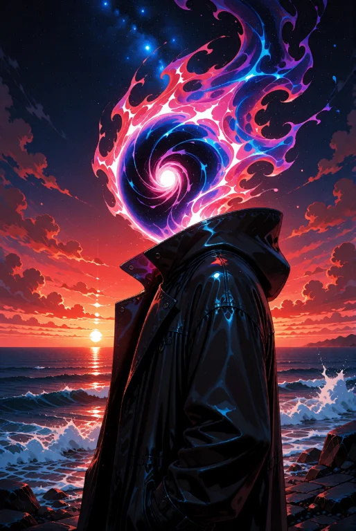 A Surreal Entity With A Shapeless Form, A Cosmic Being Of Pu...