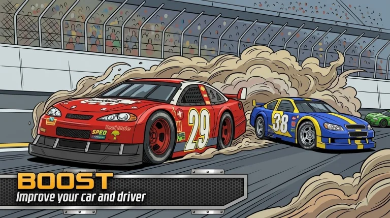 2d Art Illustration Style, Lineart, Colors, Drift, Speeder S...