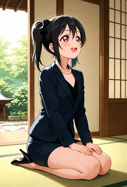 Masterpiece, 1girl, Love Live Yazawa Nico, Black Blouse, Bla...
