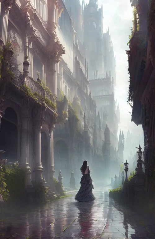 Award Winning Landscape Photo Pale Skinned Beautiful Vampire...