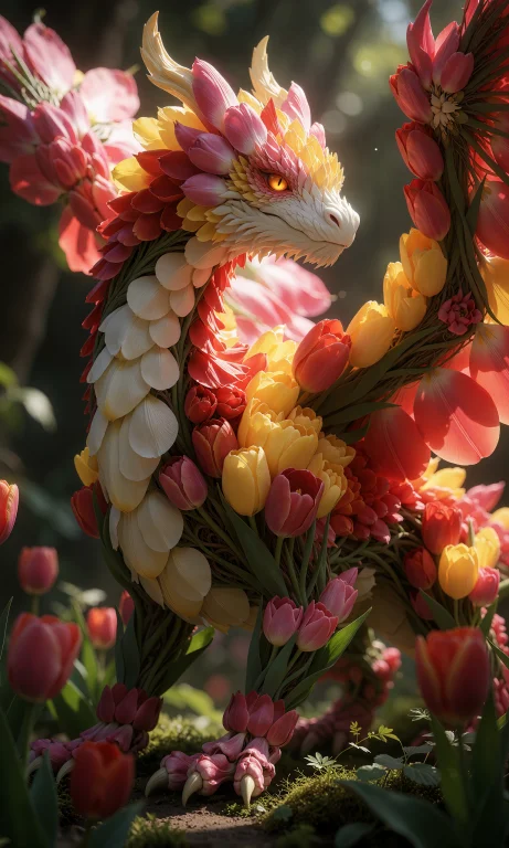 A Digital Anime Style Rendering Of A Magnificent Male Dragon...