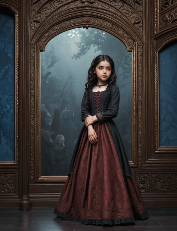 Cinematic Film Still Guillermo Del Toro Style Composition, C...