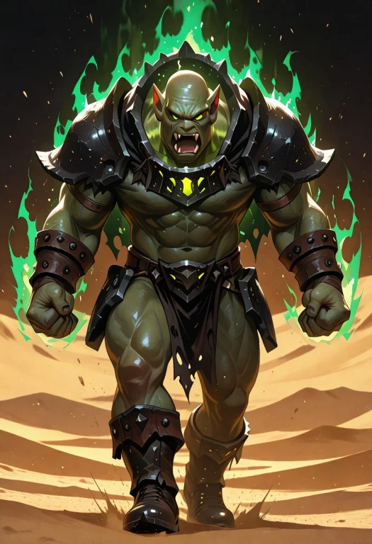 Angry, Scream, Open Mouth, Green Aura Light, Green Glow Aura...