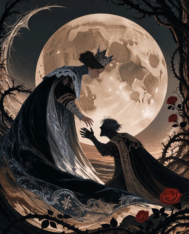 The Queens Gaze Is Fixed On The Distant Horizon, Her Express...