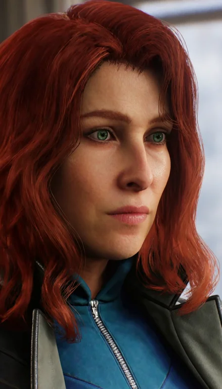 Jgrey, 3d Render, Jean Grey Close-up From The Shoulders Up....
