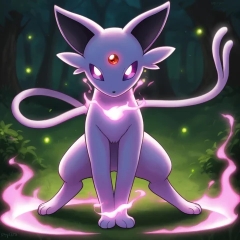 Masterpiece, Best Quality, Highly Detailed, Sharp Focus, 1 E... — Stable Diffusion AI Prompt: masterpiece, best quality, highly detailed, sharp focus, 1 Espeon, pink fur, cre...