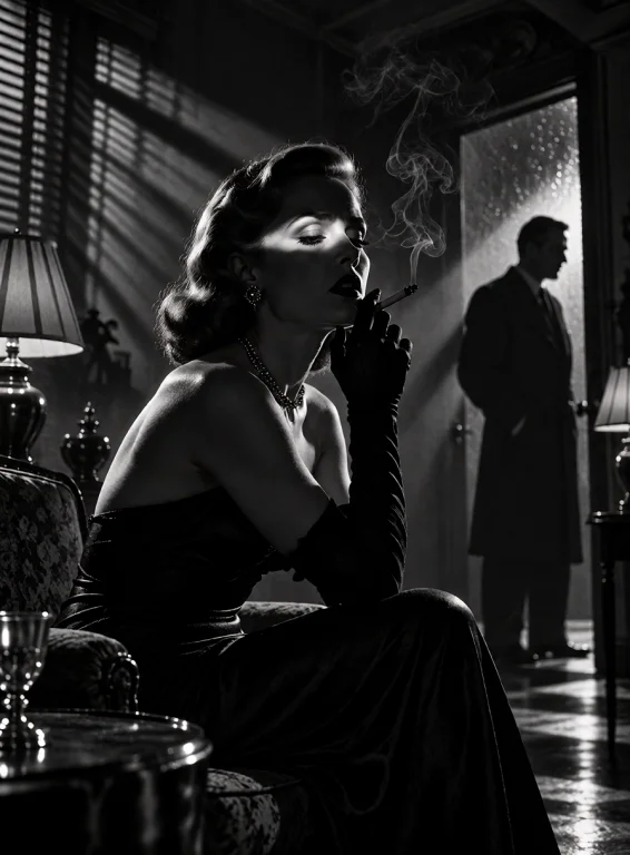 Lorakreanoirstyle1a Dangerously Beautiful 1940s Femme Fatale...