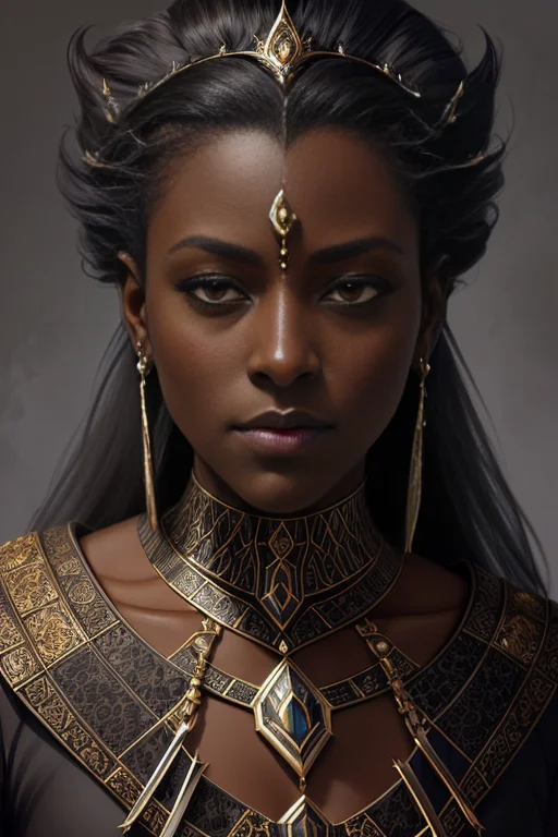 Character Design Concept Art, Dark Skinned1.3, Evil, Regal,...