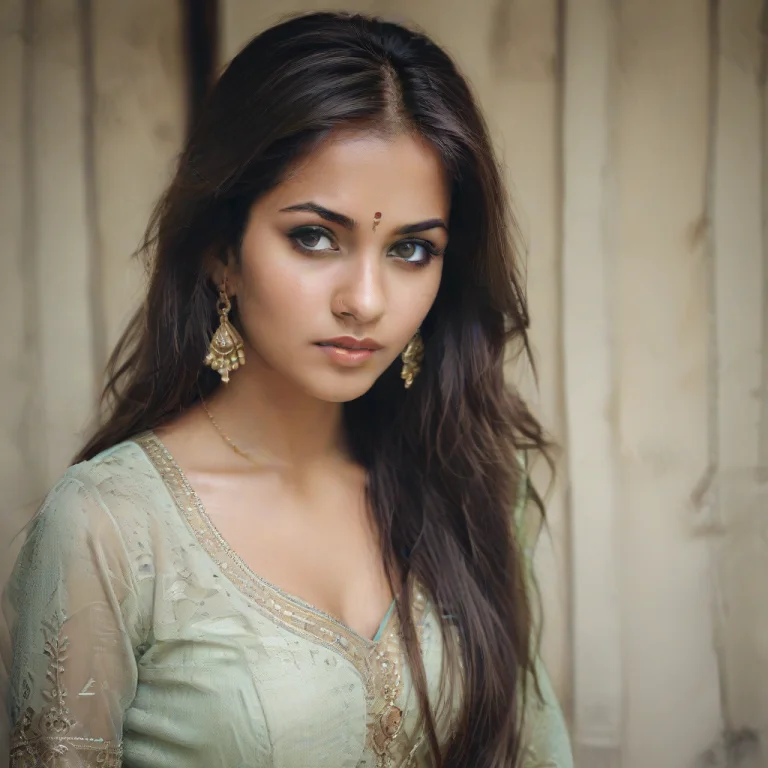 Revatirakara,face Extremre Close Up Angry , 1 Beautiful Indi...