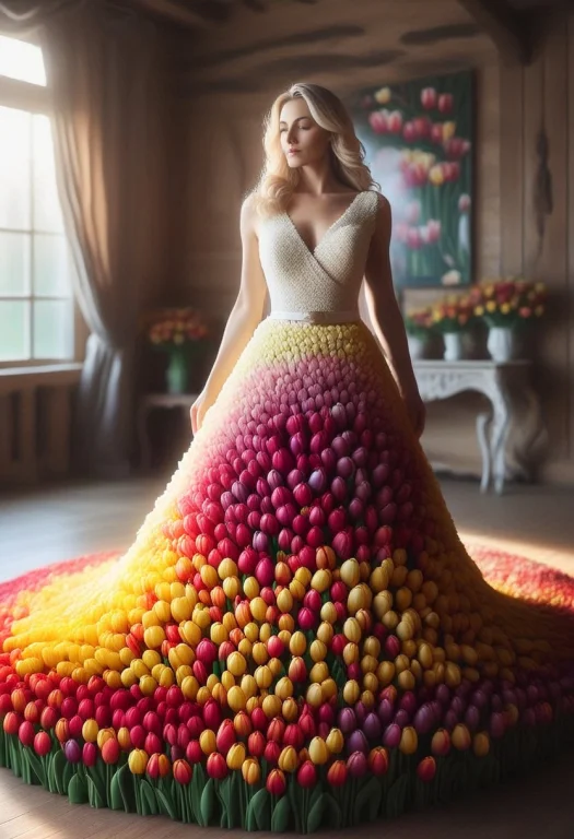 Jaynl-tm, Made Of Tulips, Anatomically Correct2, Rear View1....