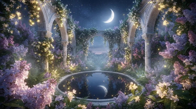 A Lovely, Enchanting Semi-realistic Fantasy Scene Of A Hidde...