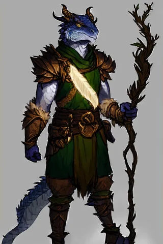 Professional Digital Illustrationa Male Dragonborn Druid, Ar... — Stable Diffusion AI Prompt: professional digital illustrationa male dragonborn druid, art by artgerm and gre...