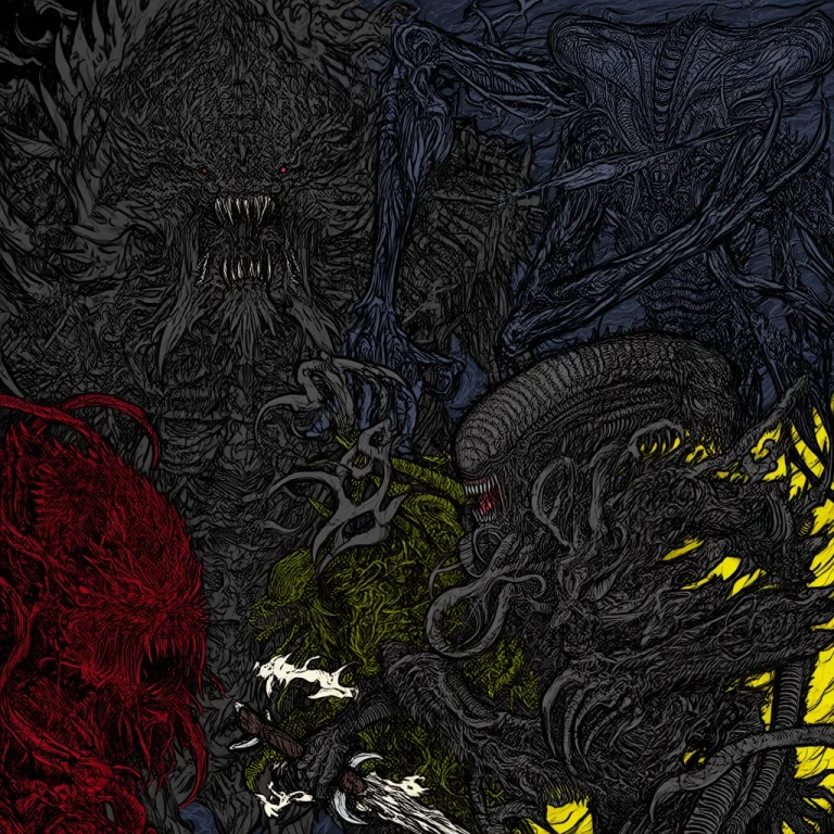 This Illustrated Xibalba Style Image Features Extremely Intr...