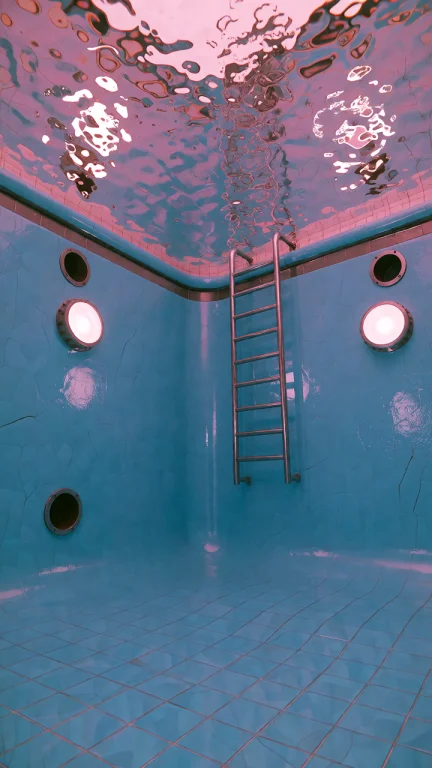 Dcl1m1nal. Medium-long Shot, Low Angle, Looking Up Inside An...
