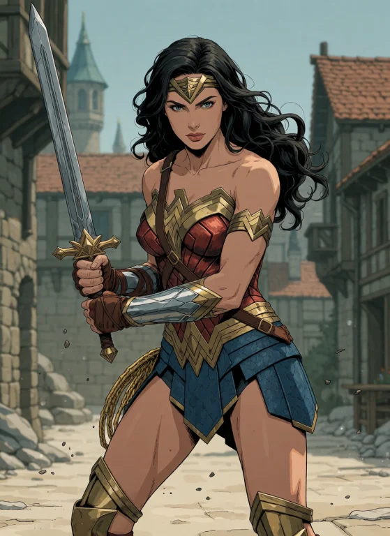 Wonder Woman With A Sword.